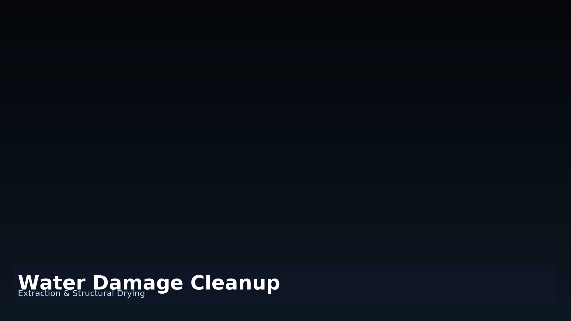 Water Damage Cleanup